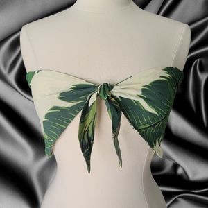 Beach Riot Avery Palm Bandeau Top